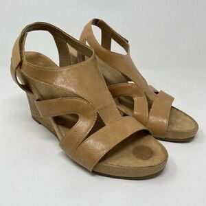 Aerosoles Sandal Brown Size 10W Plushable Cork